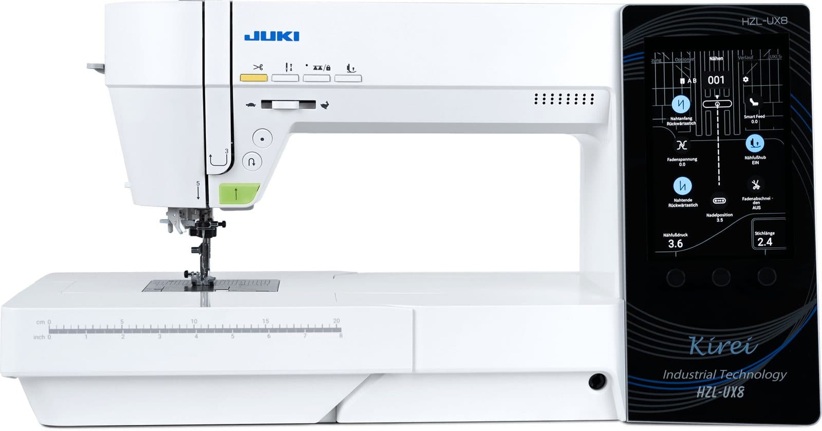 JUKI HZL-UX8S, Vorderansicht