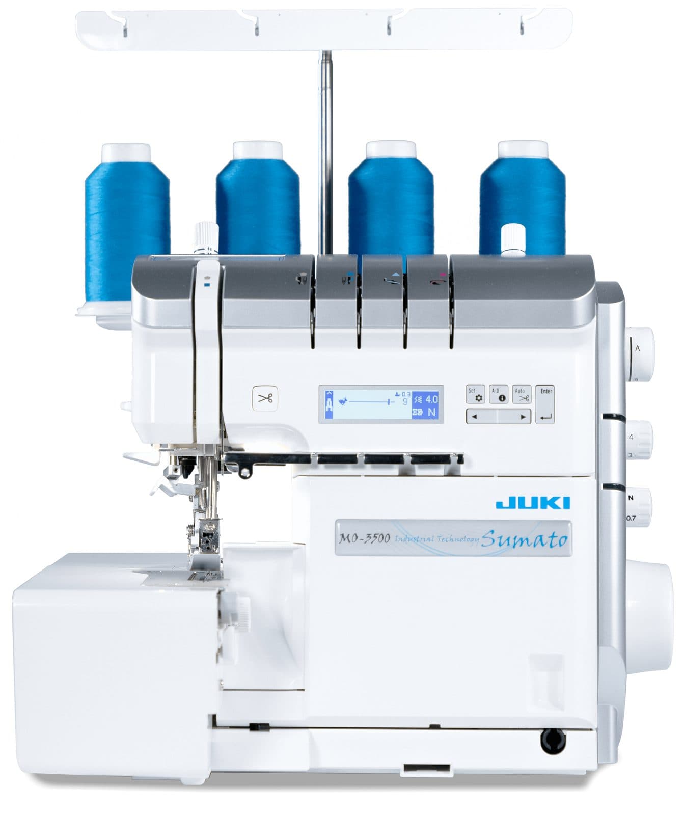 JUKI MO-3500 Sumato Overlock, Vorderansicht
