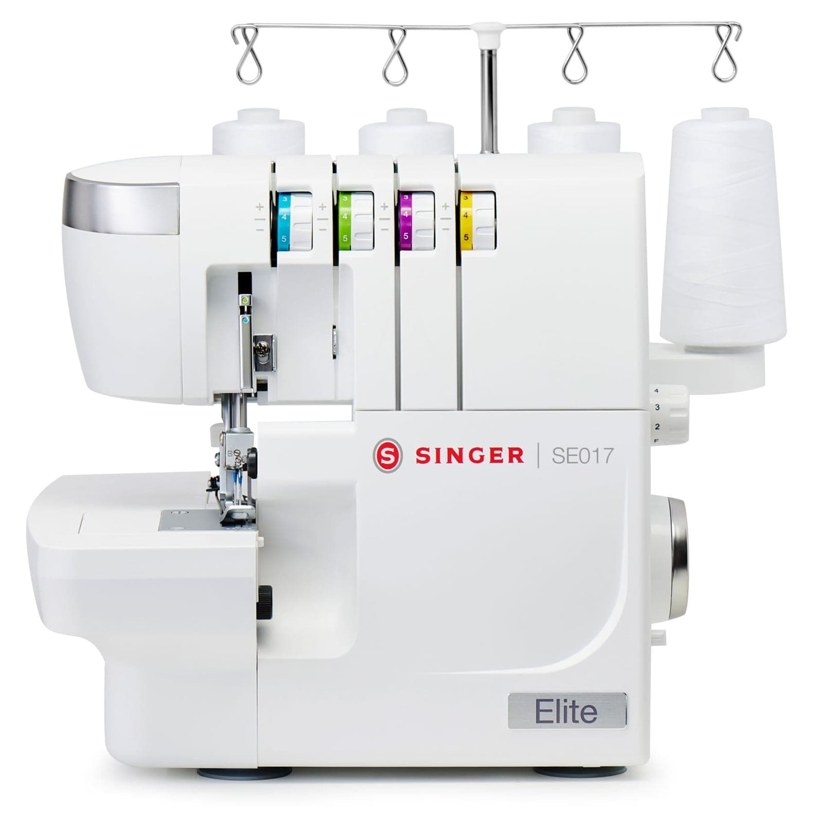 SINGER Elite SE017 mit vier Garnrollen, Vorderansicht
