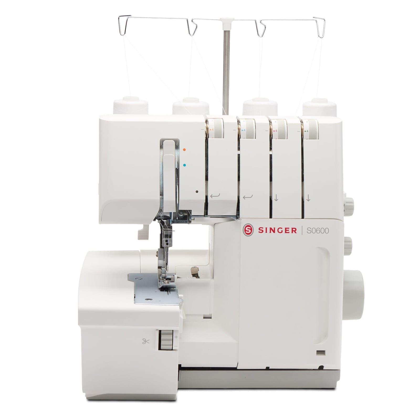 SINGER Overlock der Baureihe S060X, Vorderansicht